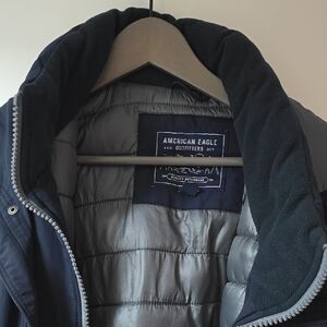 American Eagle Navy Puffer Jacket